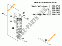 AMMORTIZZATORE per KTM 250 EXC MARZOCCHI/OHLINS 13LT 1997