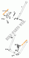 CAVALLETTO LATERALE / CENTRALE per KTM 250 EXC MARZOCCHI/OHLINS 13LT 1997