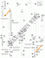 FORCELLA ANTERIORE (COMPONENTI) per KTM 250 EXC E-STARTER 2010