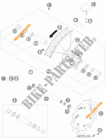 RUOTA ANTERIORE per KTM 250 EXC E-STARTER 2010