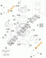 CILINDRO / TESTA per KTM 250 EXC 2016