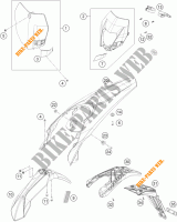PLASTICHE per KTM 250 EXC 2016