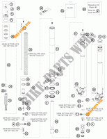 FORCELLA ANTERIORE (COMPONENTI) per KTM 250 EXC 2014