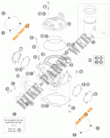 CILINDRO / TESTA per KTM 250 EXC 2012
