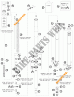 FORCELLA ANTERIORE (COMPONENTI) per KTM 250 EXC 2012