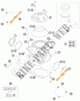 CILINDRO / TESTA per KTM 250 EXC 2012
