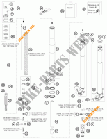 FORCELLA ANTERIORE (COMPONENTI) per KTM 250 EXC 2011