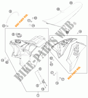 SERBATOIO / SELLA per KTM 250 EXC 2011