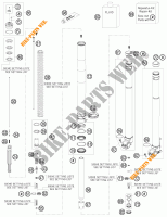 FORCELLA ANTERIORE (COMPONENTI) per KTM 250 EXC 2010