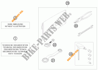 UTENSILI / MANUALE / OPZIONI per KTM 250 EXC 2010