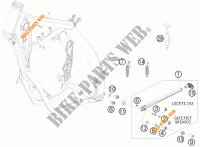 CAVALLETTO LATERALE / CENTRALE per KTM 250 EXC 2010