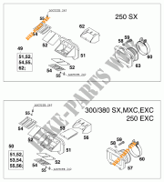 PACCO LAMELLARE per KTM 250 EXC 2000
