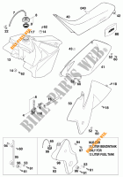 SERBATOIO / SELLA per KTM 250 EXC 2000