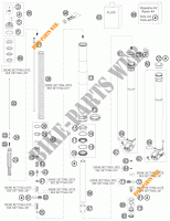 FORCELLA ANTERIORE (COMPONENTI) per KTM 200 EXC 2014