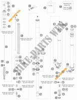 FORCELLA ANTERIORE (COMPONENTI) per KTM 200 EXC 2012