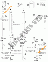 FORCELLA ANTERIORE (COMPONENTI) per KTM 200 EXC 2011