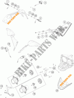 FARO / FANALE per KTM RC 125 WHITE ABS 2016