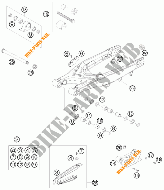FORCELLONE per KTM 505 SX-F PRESERIES 2007
