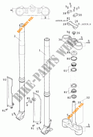 FORCELLA ANTERIORE / PIASTRA STERZO INFERIORE per KTM 380 SX 2001