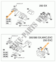 PACCO LAMELLARE per KTM 380 SX 2000