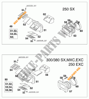 PACCO LAMELLARE per KTM 380 SX 2000