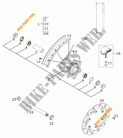 RUOTA ANTERIORE per KTM 380 SX 2000