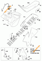 SERBATOIO / SELLA per KTM 380 SX 2000