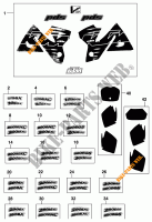 ADESIVI per KTM 380 SX 1998
