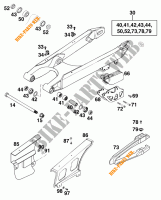 FORCELLONE per KTM 380 SX 1998