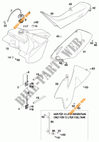 SERBATOIO / SELLA per KTM 380 SX 1998