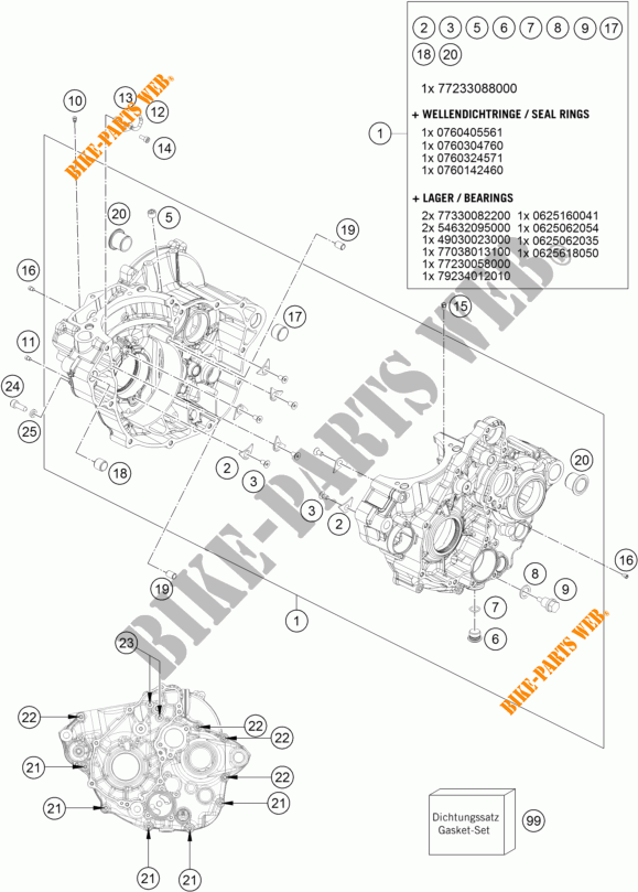 CARTER MOTORE per KTM 250 SX-F FACTORY EDITION 2015