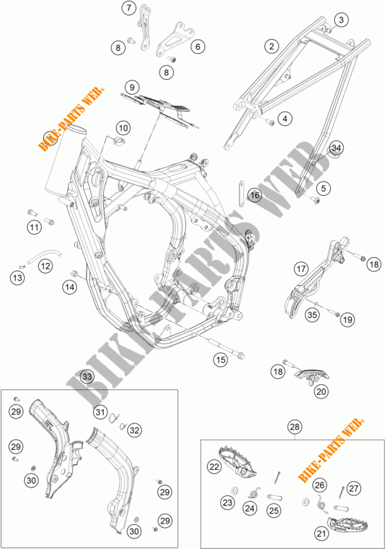 TELAIO per KTM 250 SX-F FACTORY EDITION 2015