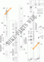 FORCELLA ANTERIORE (COMPONENTI) per KTM 250 SX-F 2016