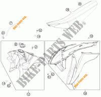 SERBATOIO / SELLA per KTM 250 SX-F 2014