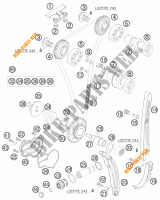 DISTRIBUZIONE  per KTM 250 SX-F 2009