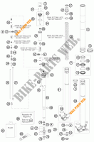 FORCELLA ANTERIORE (COMPONENTI) per KTM 250 SX-F 2009