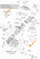 TESTA CILINDRO POSTERIORE per KTM 1290 SUPER DUKE R SPECIAL EDITION ABS 2016