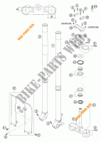 FORCELLA ANTERIORE / PIASTRA STERZO INFERIORE per KTM 125 SXS 2004