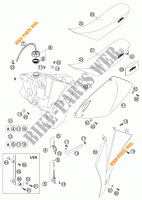 SERBATOIO / SELLA per KTM 125 SXS 2003