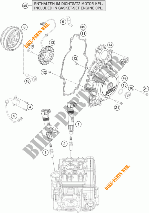 ACCENSIONE per KTM 1290 SUPER DUKE R SPECIAL EDITION ABS 2016
