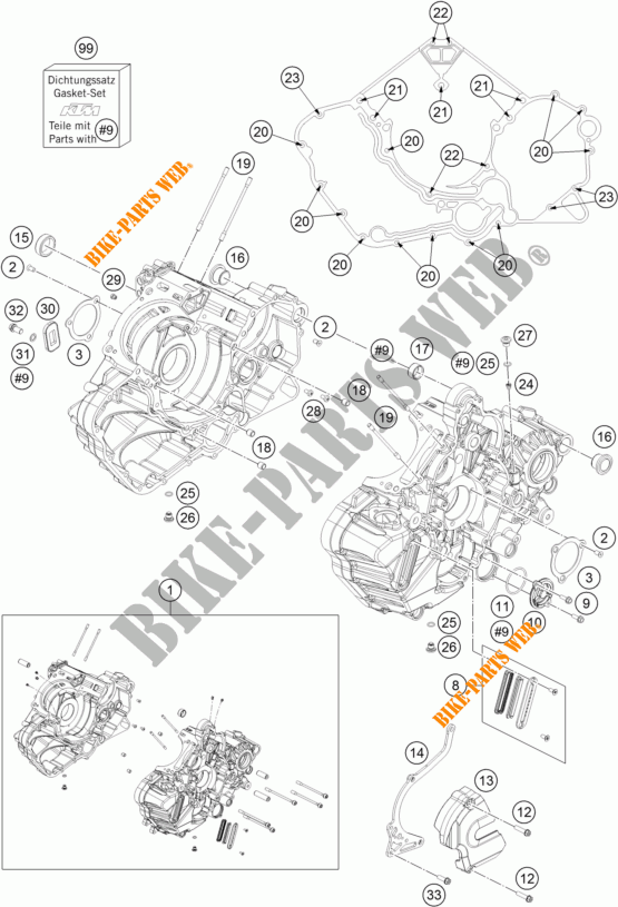 CARTER MOTORE per KTM 1290 SUPER DUKE R SPECIAL EDITION ABS 2016