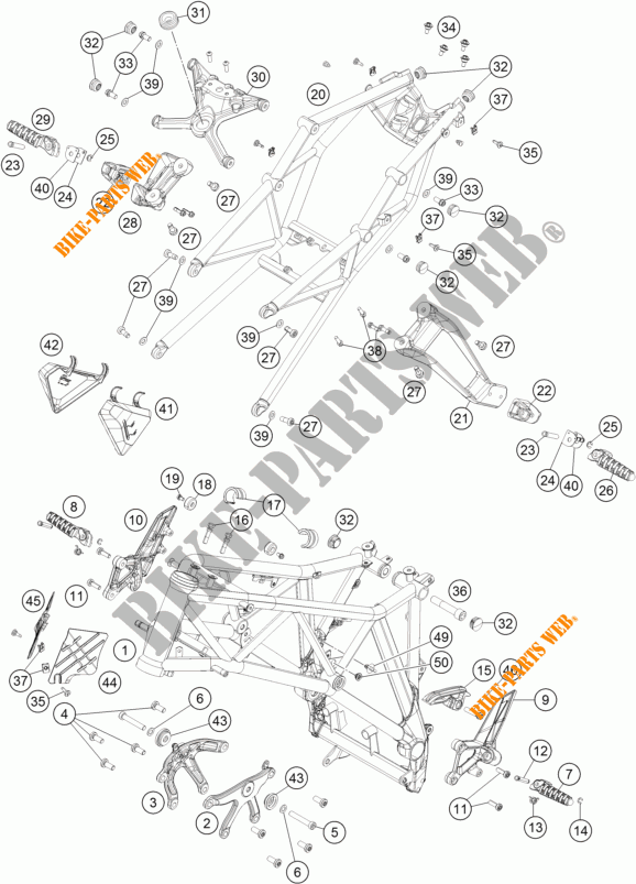 TELAIO per KTM 1290 SUPER DUKE R SPECIAL EDITION ABS 2016