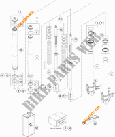 FORCELLA ANTERIORE (COMPONENTI) per KTM 1290 SUPER DUKE R SPECIAL EDITION ABS 2016