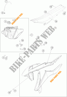 SERBATOIO / SELLA per KTM 125 SX 2016