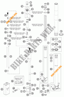 FORCELLA ANTERIORE (COMPONENTI) per KTM 125 SX 2014