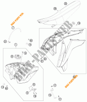 SERBATOIO / SELLA per KTM 125 SX 2014