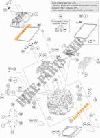 TESTA CILINDRO ANTERIORE per KTM 1290 SUPER DUKE R SPECIAL EDITION ABS 2016