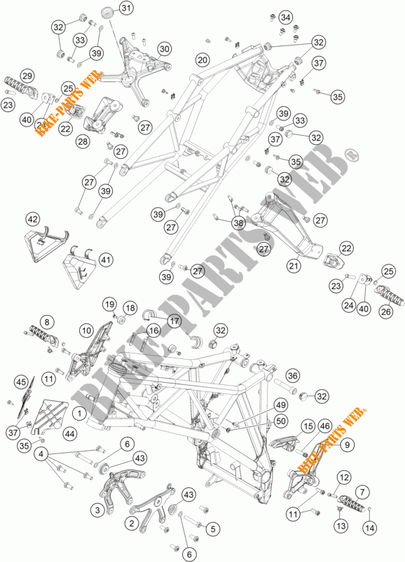 TELAIO per KTM 1290 SUPER DUKE R SPECIAL EDITION ABS 2016