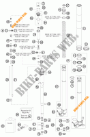 FORCELLA ANTERIORE (COMPONENTI) per KTM 125 SX 2011