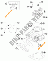 CILINDRO / TESTA per KTM 125 SX 2009
